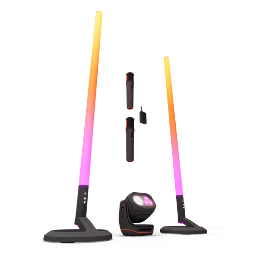 COMBO MICROFONE SEM FIO + LUZES