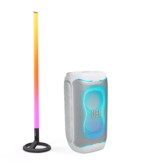 JBL COMBO PARTYBOX 130 BRANCA + PARTYLIGHT STICK