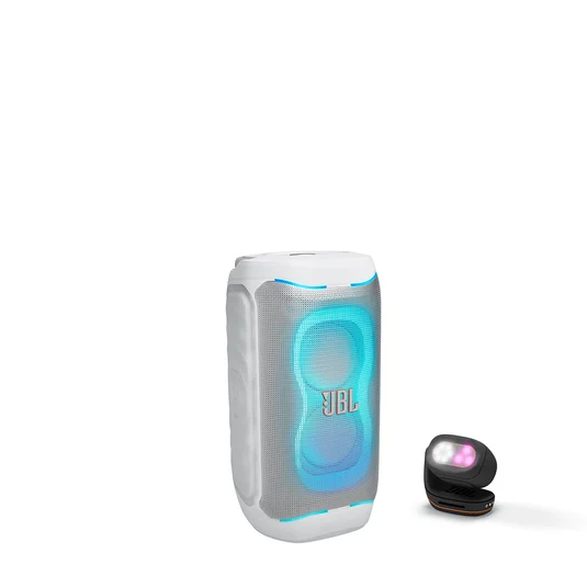 JBL PARTYBOX 130 BRANCA + PARTYLIGHT BEAM