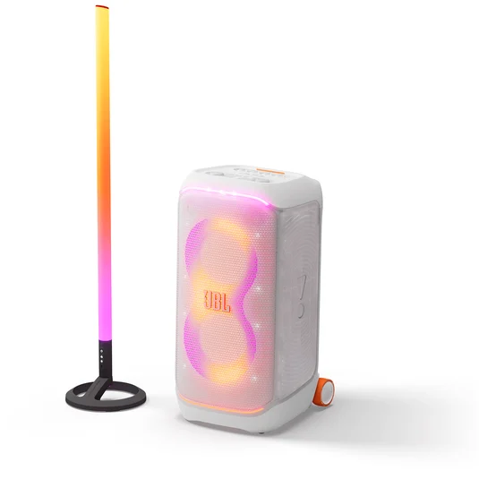 JBL PARTYBOX 320 BRANCA + PARTYLIGHT STICK