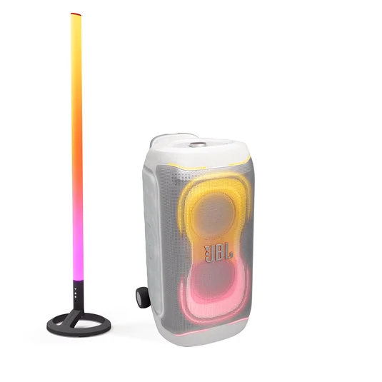 JBL PARTYBOX 330 BRANCA + PARTYLIGHT STICK