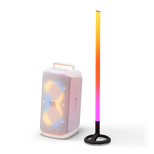 JBL PARTYBOX CLUB 120 BRANCA + PARTYLIGHT STICK