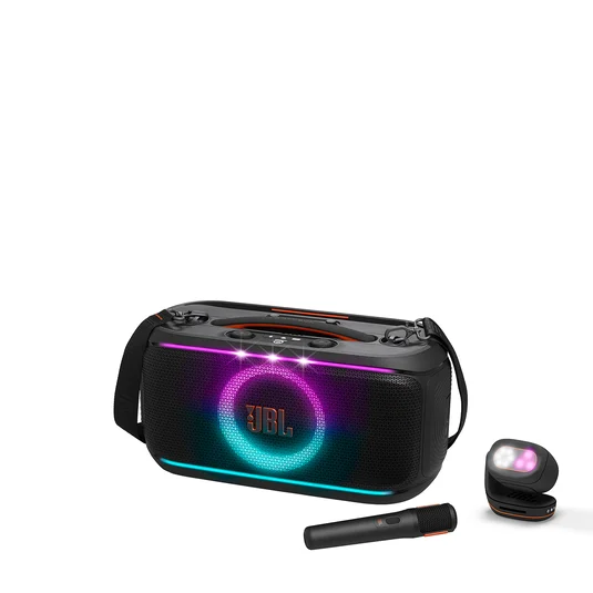 JBL PARTYBOX ON-THE-GO 2 + PARTYLIGHT BEAM