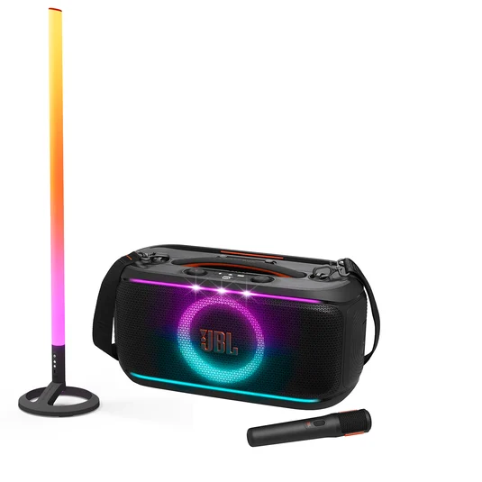 JBL PARTYBOX ON-THE-GO 2 + PARTYLIGHT STICK